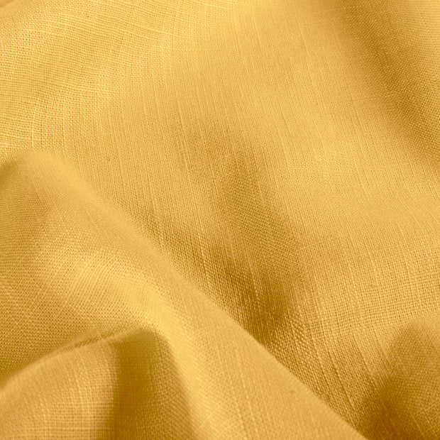 Linen fabric Unicolour Oker