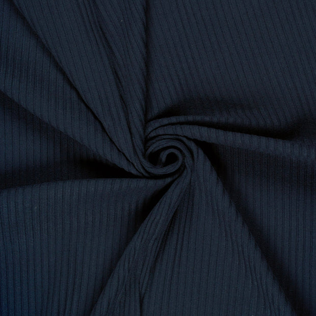 Rib Jersey fabrik Marine 