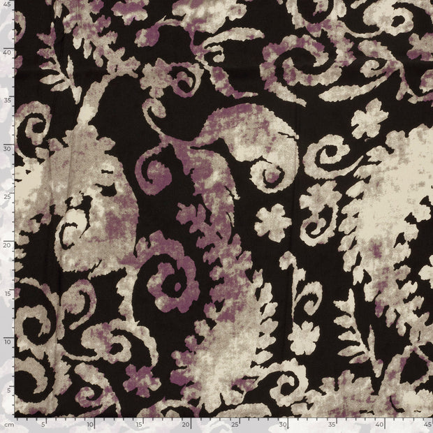 Viscose Twill fabric Abstract Camel