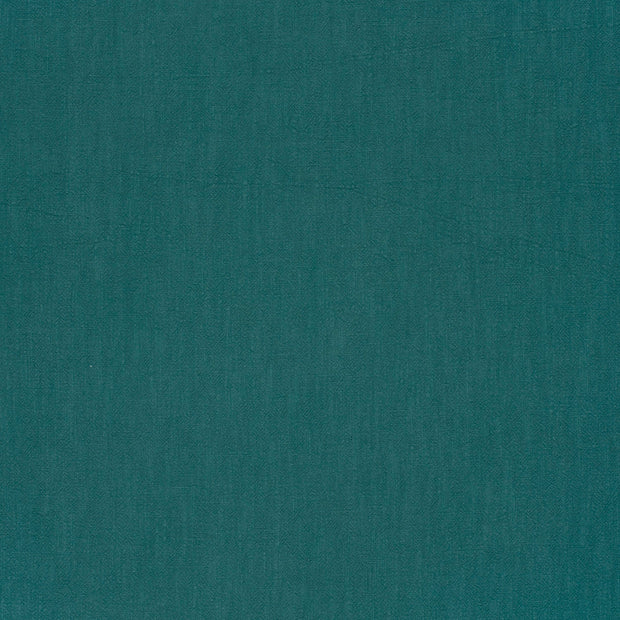 Linen fabric Petrol matte 