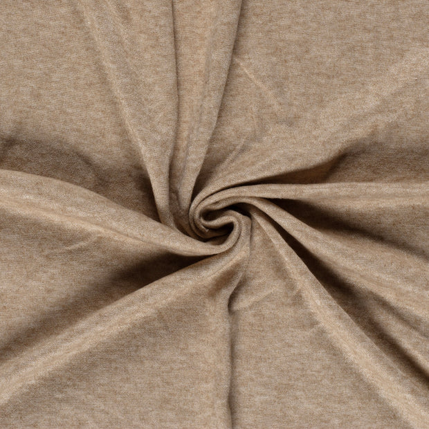 Heavy Knit fabric Camel brushed 