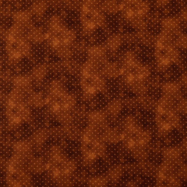 Cotton Poplin fabric Geometric pattern Brown