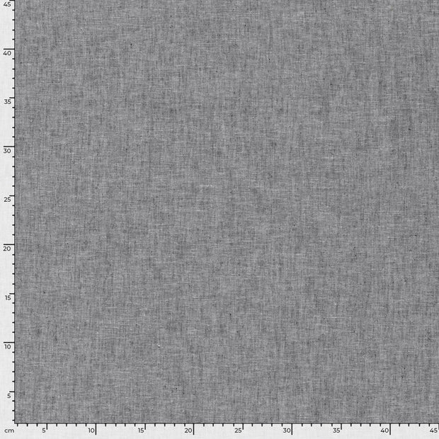 Chambré fabric Melange Black