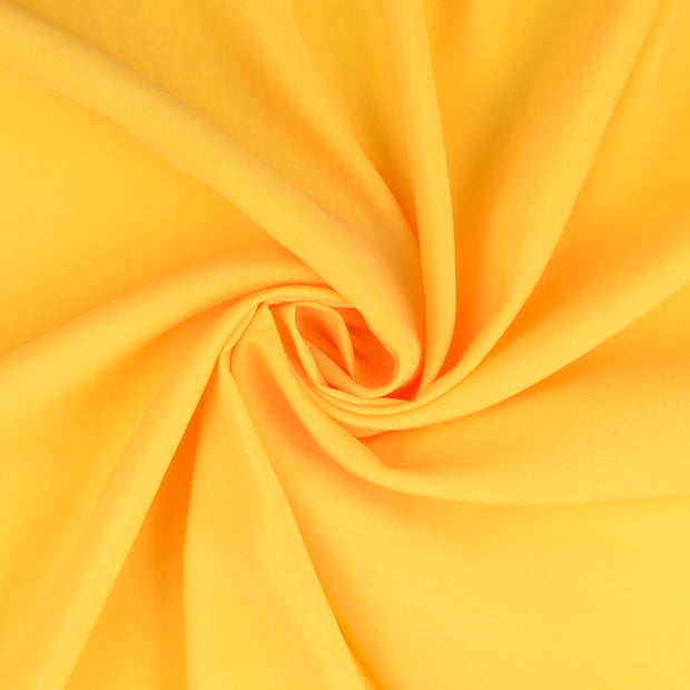 Viscose Poplin fabric Yellow pre-washed 