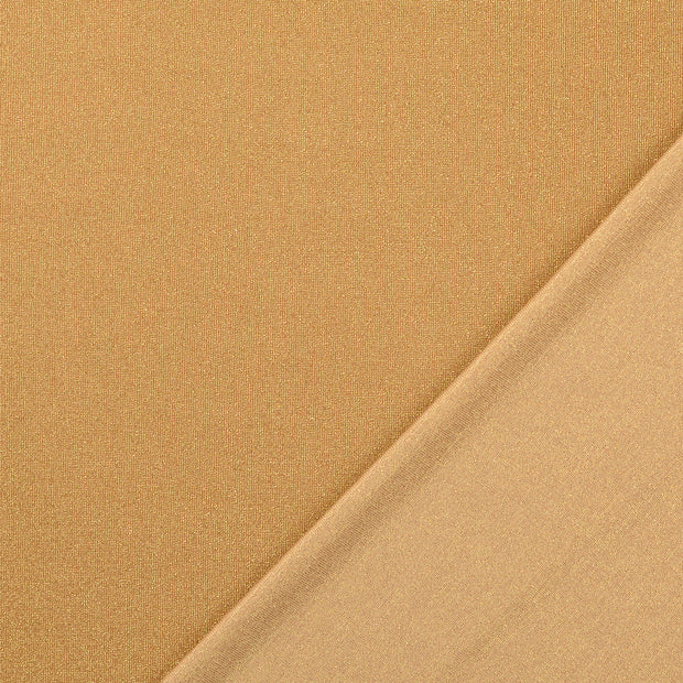 Jersey fabric Gold Lurex 