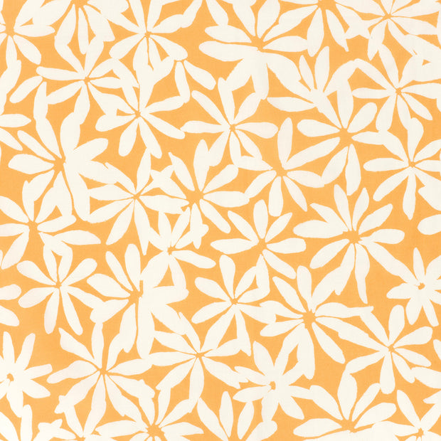 Cotton Satin fabric Oker matte 