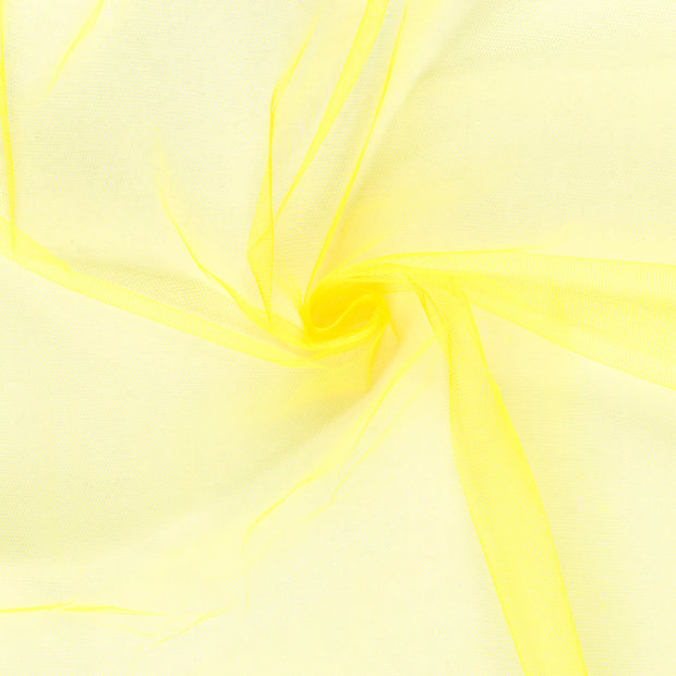 Tulle fabric Neon Yellow semi-transparent 