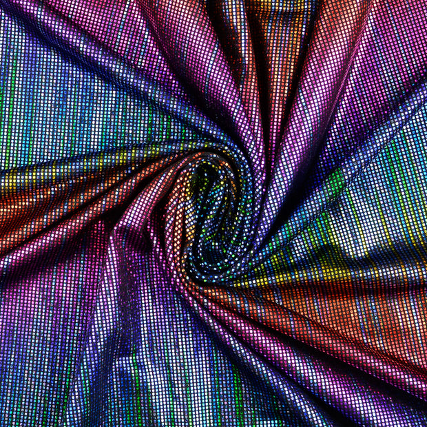 Jersey fabric Multicolor foiled 