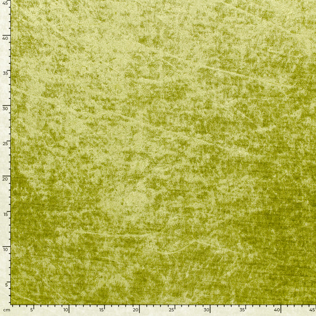 Velours fabric Unicolour Lime Green