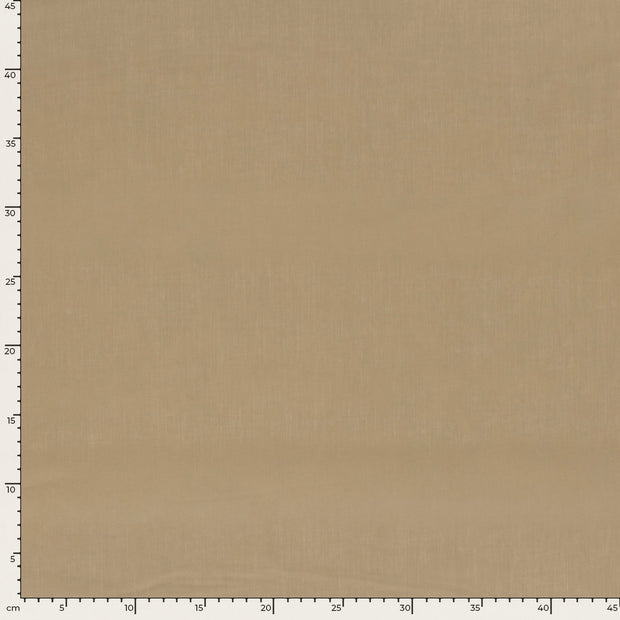 Voile fabric Unicolour Camel