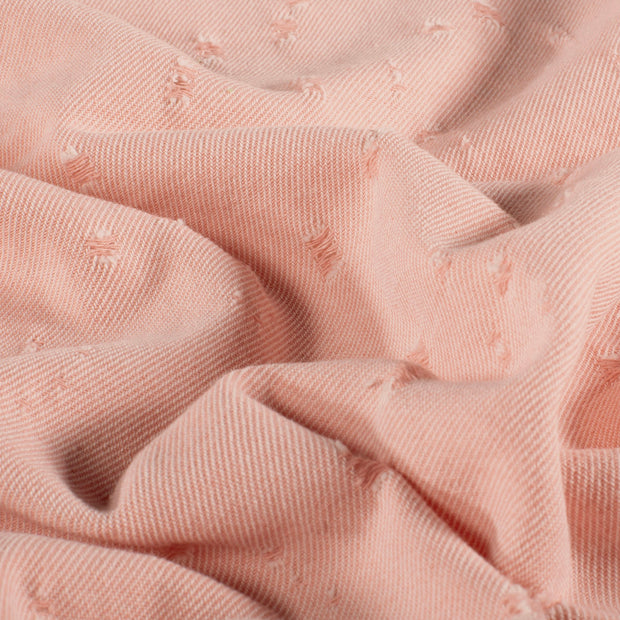 Denim fabric Unicolour Old Pink