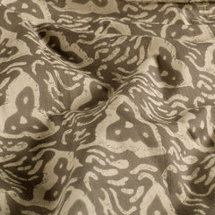 Voile printed Abstract Grey