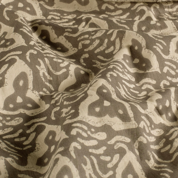 Voile fabric Abstract Grey