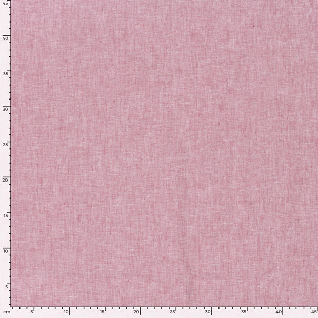 Chambré fabric Melange Dark Red