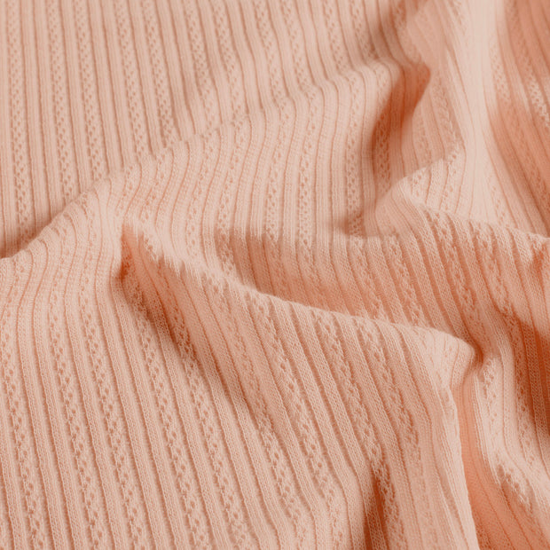 Ajour stof Licht roze