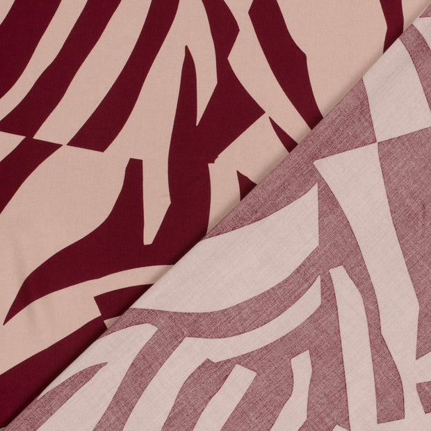 Viscose Poplin fabric Abstract printed 