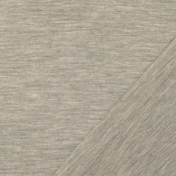Wool Boucle fabric Grey yarn dyed 