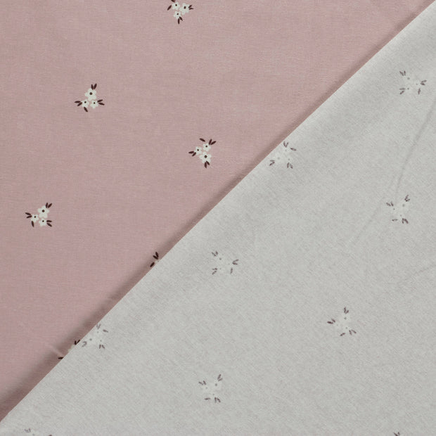 Flannel fabric Flowers printed 