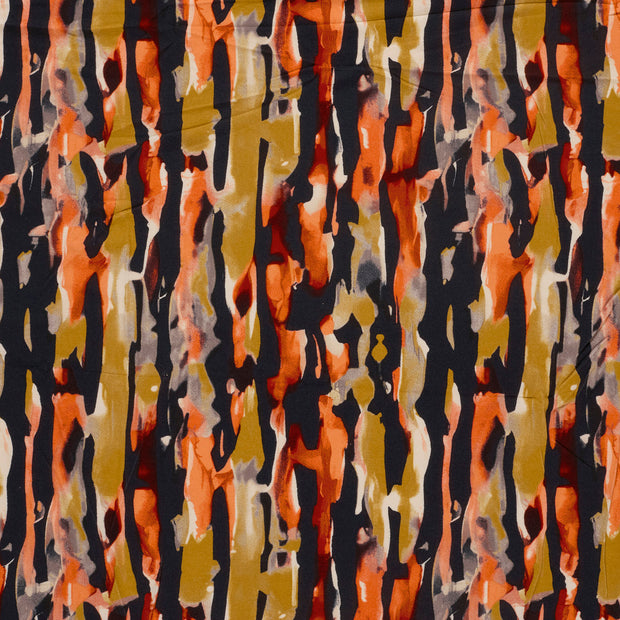 Viscose Vortex Jersey fabric Brique matte 