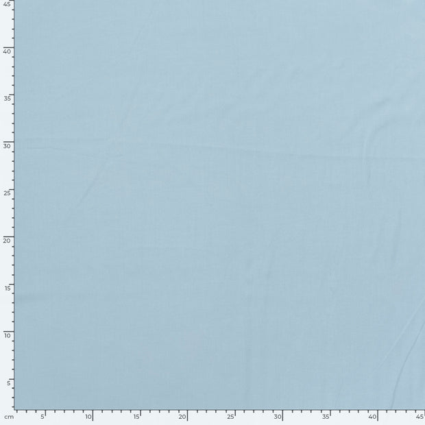 Viscose Poplin fabrik Uni Babyblau