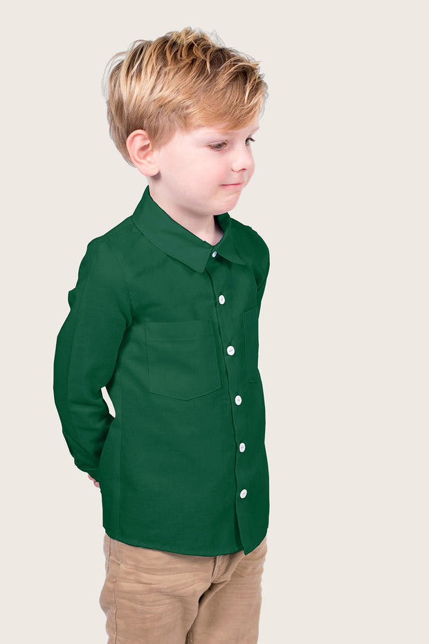Viscose Poplin fabric Unicolour Dark Green