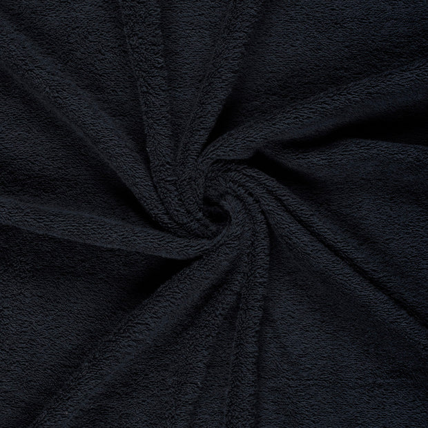 Terry Towelling fabric Navy 