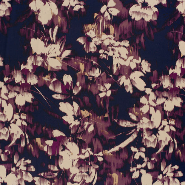 Satin Duchesse fabric Navy slightly shiny 