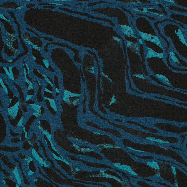 Punta di Roma fabric Abstract Steel Blue