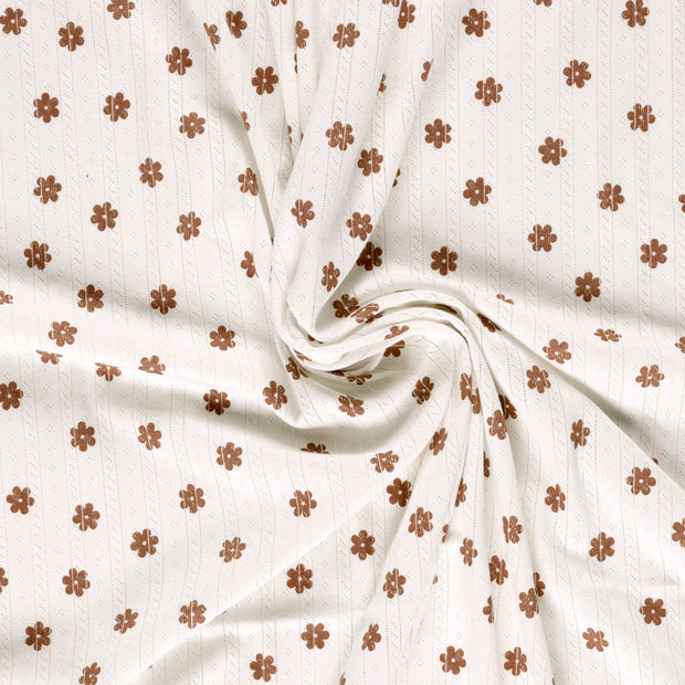 Pinpoint fabric Off White 