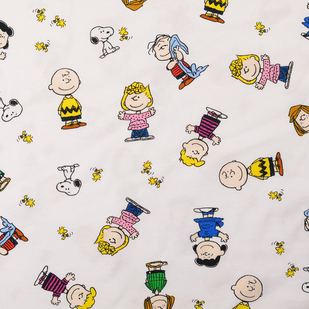 Jersey fabric Food White