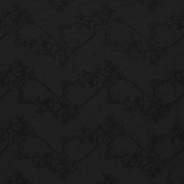 Woven Polyester fabric Black matte 
