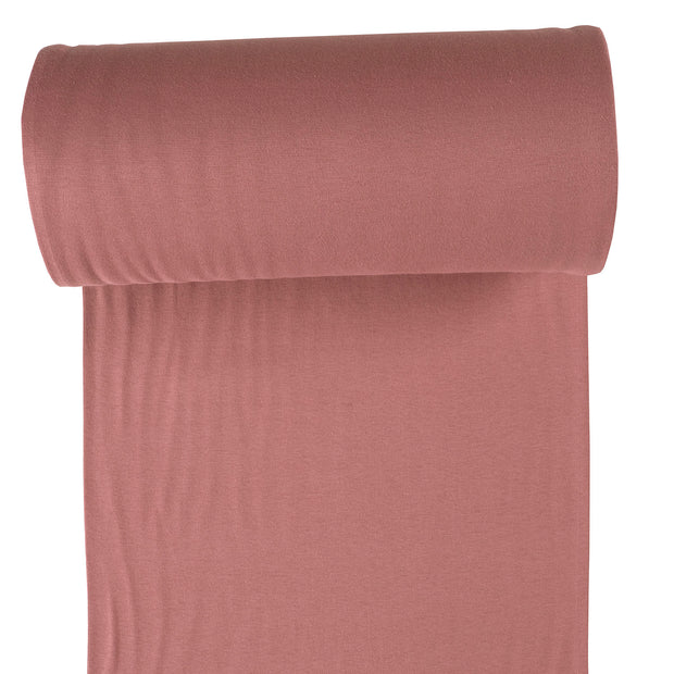 Cuff Material GOTS organic fabric Mauve matte 