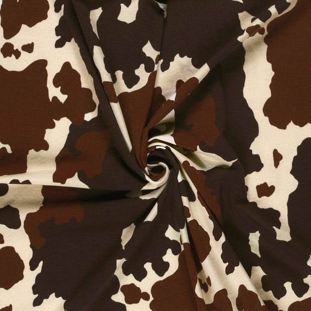 Jersey fabric Off White digital printed 