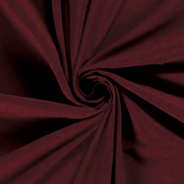 Jersey fabric Unicolour Bordeaux