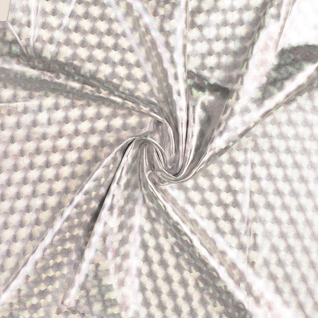 Polyester Jersey tela Plata metalizado 