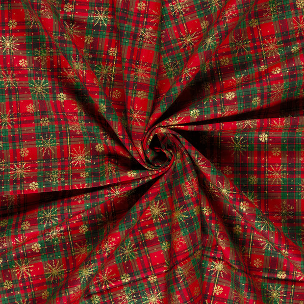 Cotton Poplin fabric Red 