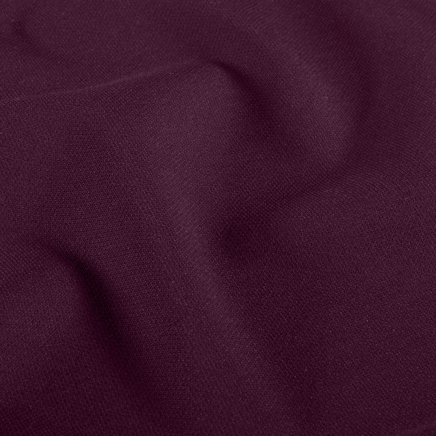 Piqué stof Effen Aubergine