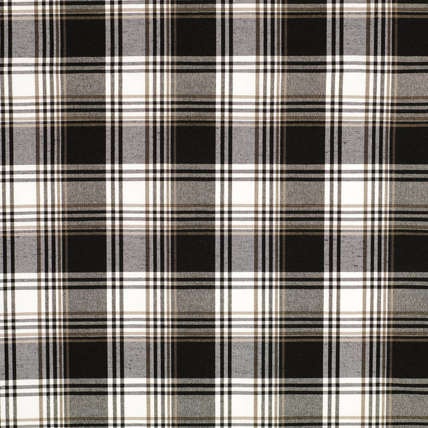 Bengaline fabric Checks Brown