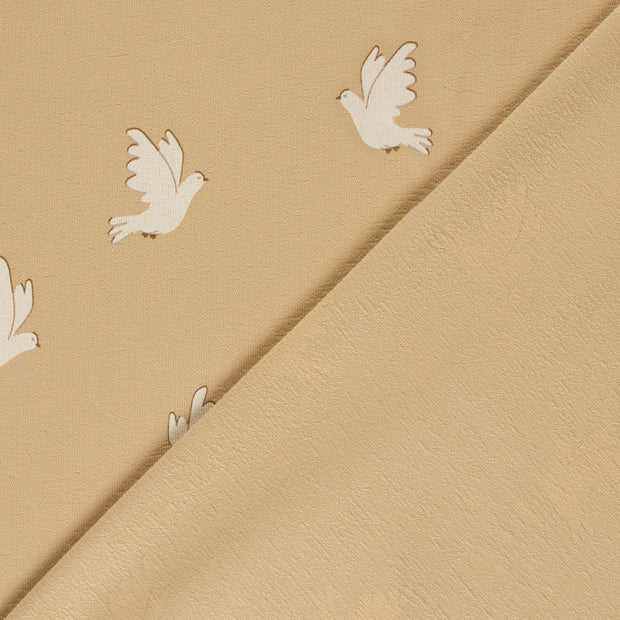 Terry Crepe fabric Birds 