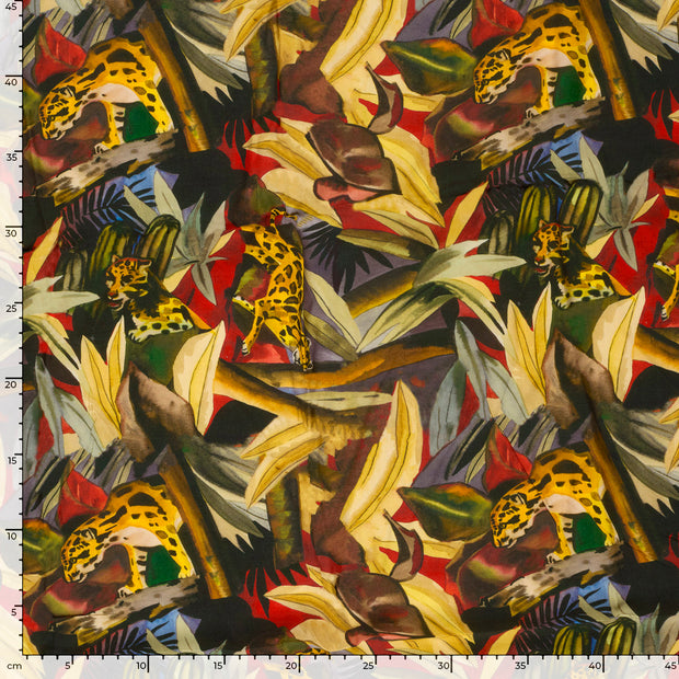 Viscose Poplin fabric Abstract Oker