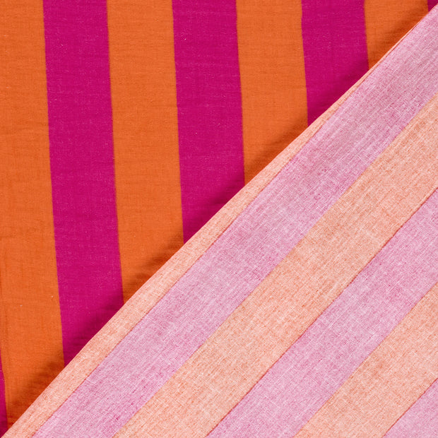 Muslin fabric Stripes printed 