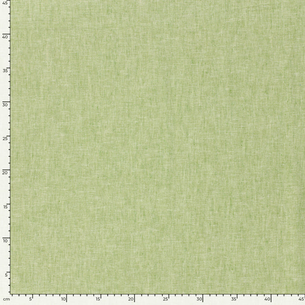 Chambré fabric Melange Lime Green