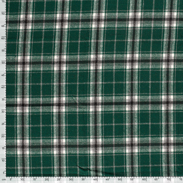 Jacquard fabric Checks Dark Green