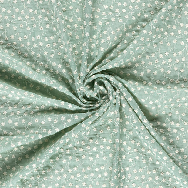 Lace fabric Dark Mint 