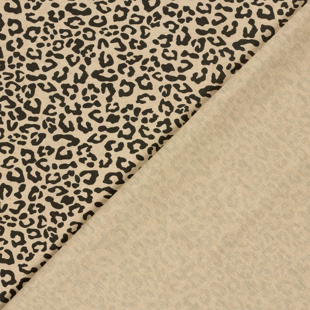 Linen Look fabric Panther digital printed 