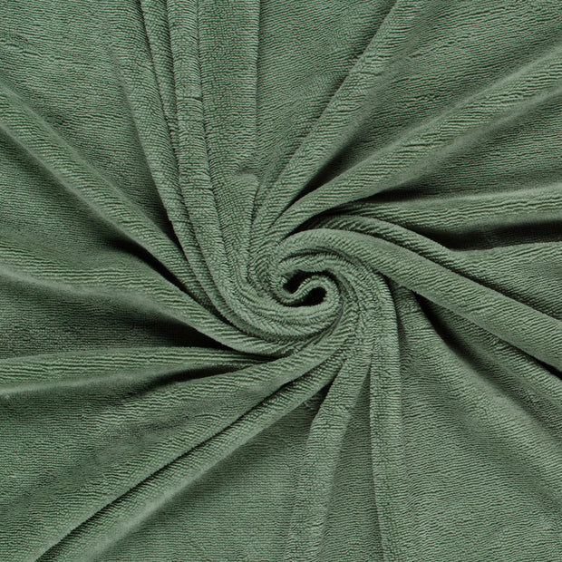 Bamboo Fleece fabric Khaki Green 