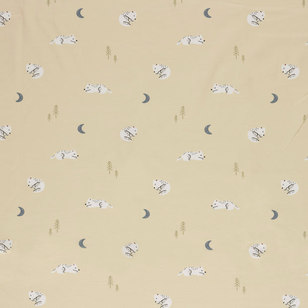 Jersey fabrik Beige weich 
