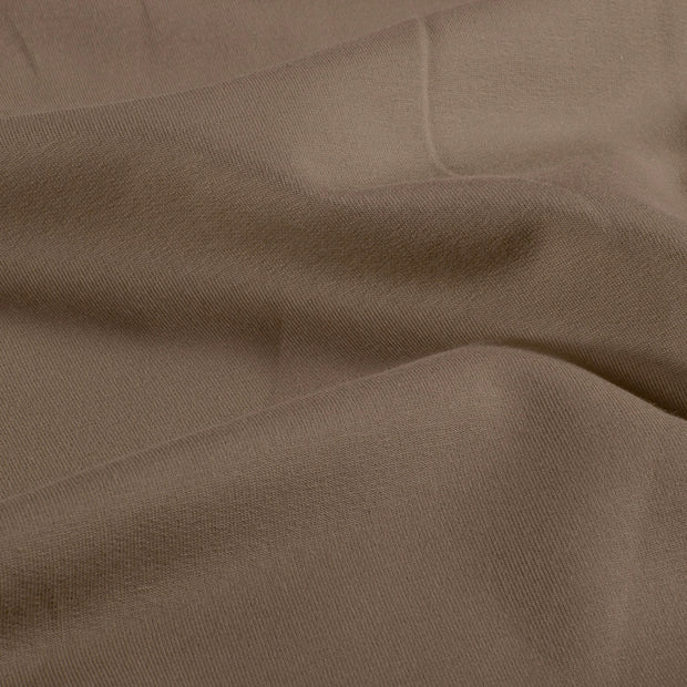 French Terry fabric Unicolour Taupe Grey