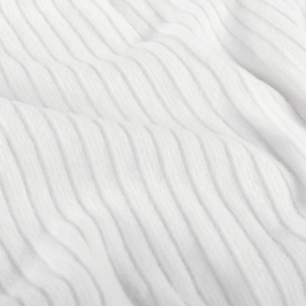 Poly Viscose Jersey fabric Unicolour Off White