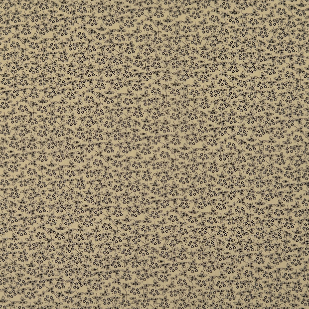 Cotton Poplin fabric Dots Black